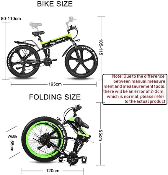 RDJM VTT Electrique, 1000W Fat vélo électrique 48V Batterie au Lithium Mens Montagne E vélo 21 Vitesses 26 Pouces – Image 2