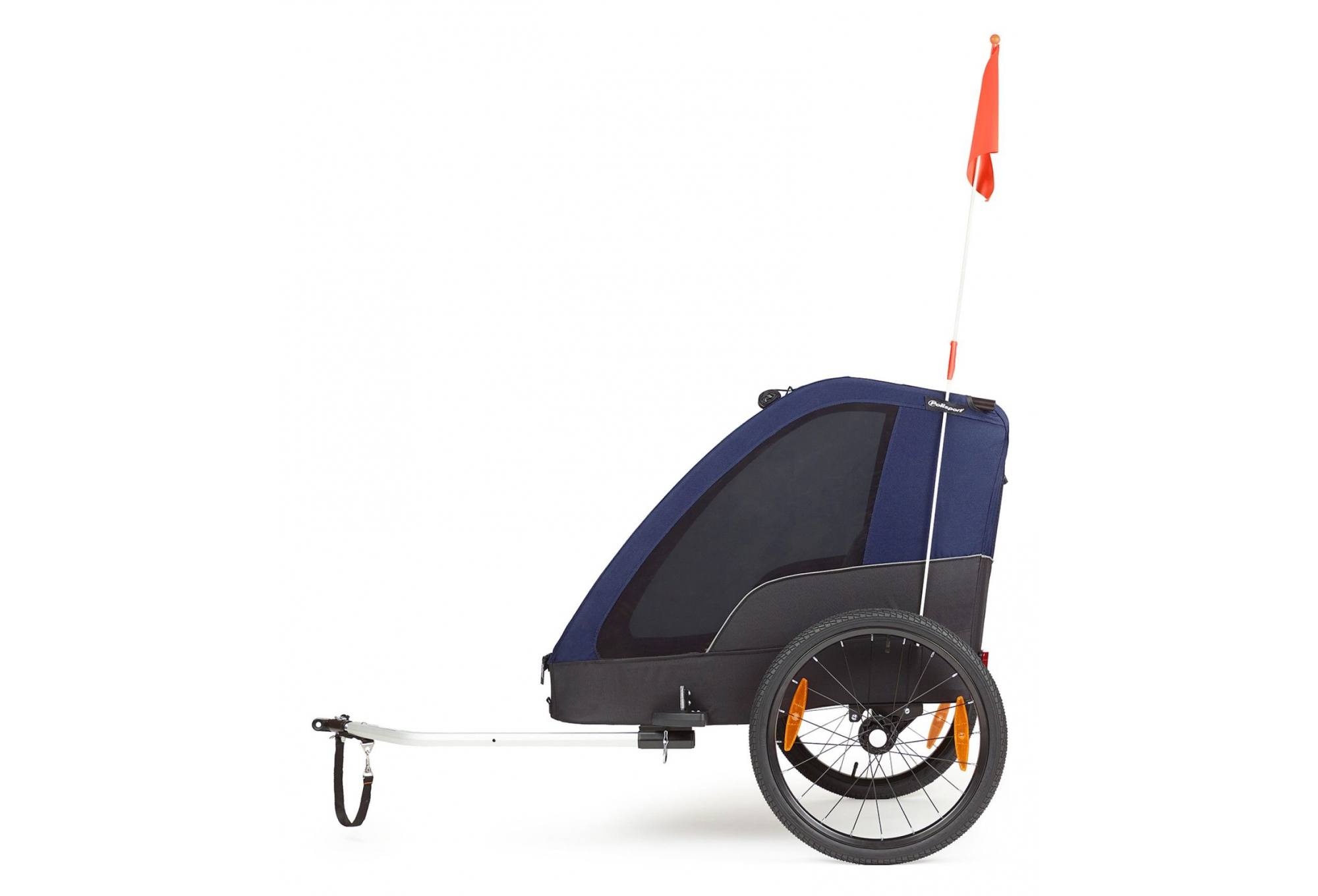 REMORQUE À ENFANT POLISPORT TRAILER BLEU – Image 2
