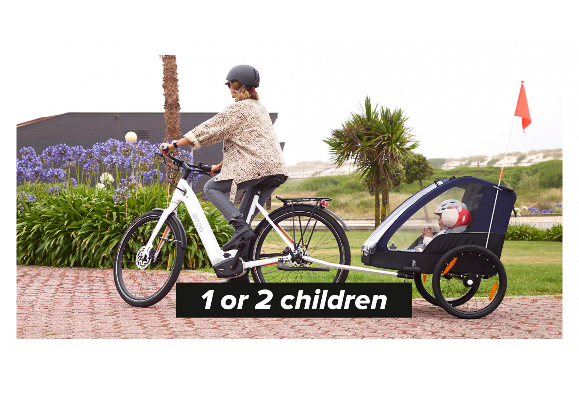 REMORQUE À ENFANT POLISPORT TRAILER BLEU – Image 6
