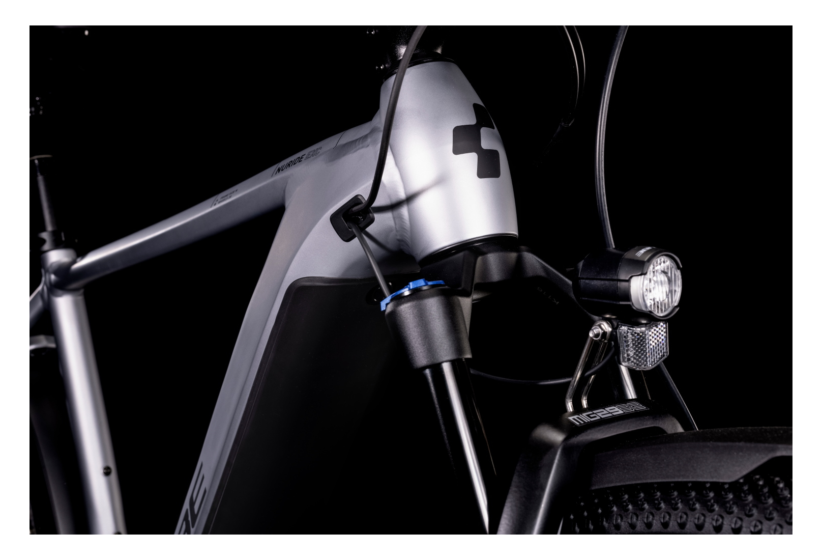 VTC Électrique Cube Nuride Hybrid EXC 625 Allroad Shimano Deore 12V 625 Wh 700 mm Gris 2022 – Image 2