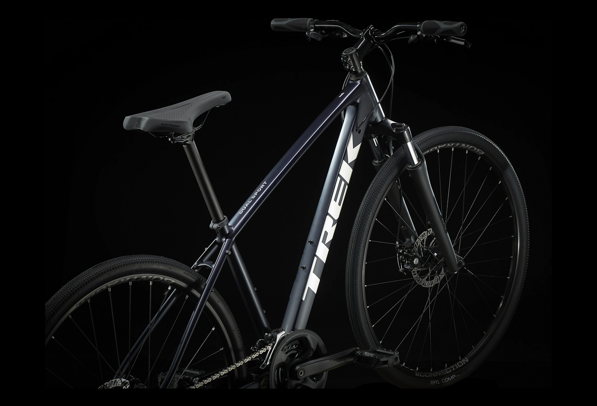 VTC Trek Dual Sport 1 Shimano Altus/Tourney 8V 700c Bleu Foncé 2022 – Image 3