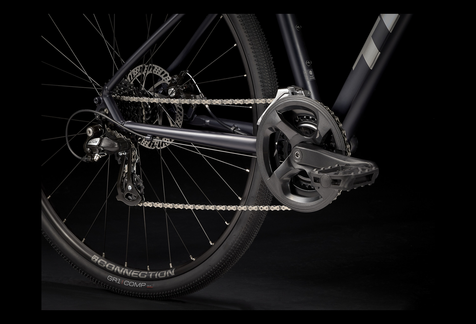 VTC Trek Dual Sport 1 Shimano Altus/Tourney 8V 700c Bleu Foncé 2022 – Image 6