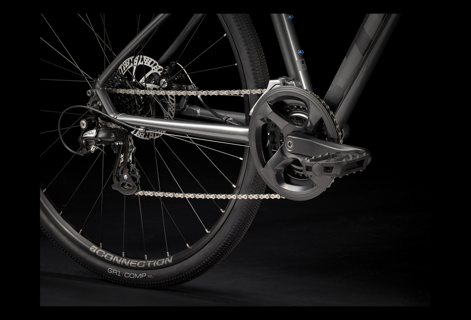 VTC Trek Dual Sport 1 Shimano Altus/Tourney 8V 700c Bleu Foncé 2022 – Image 8
