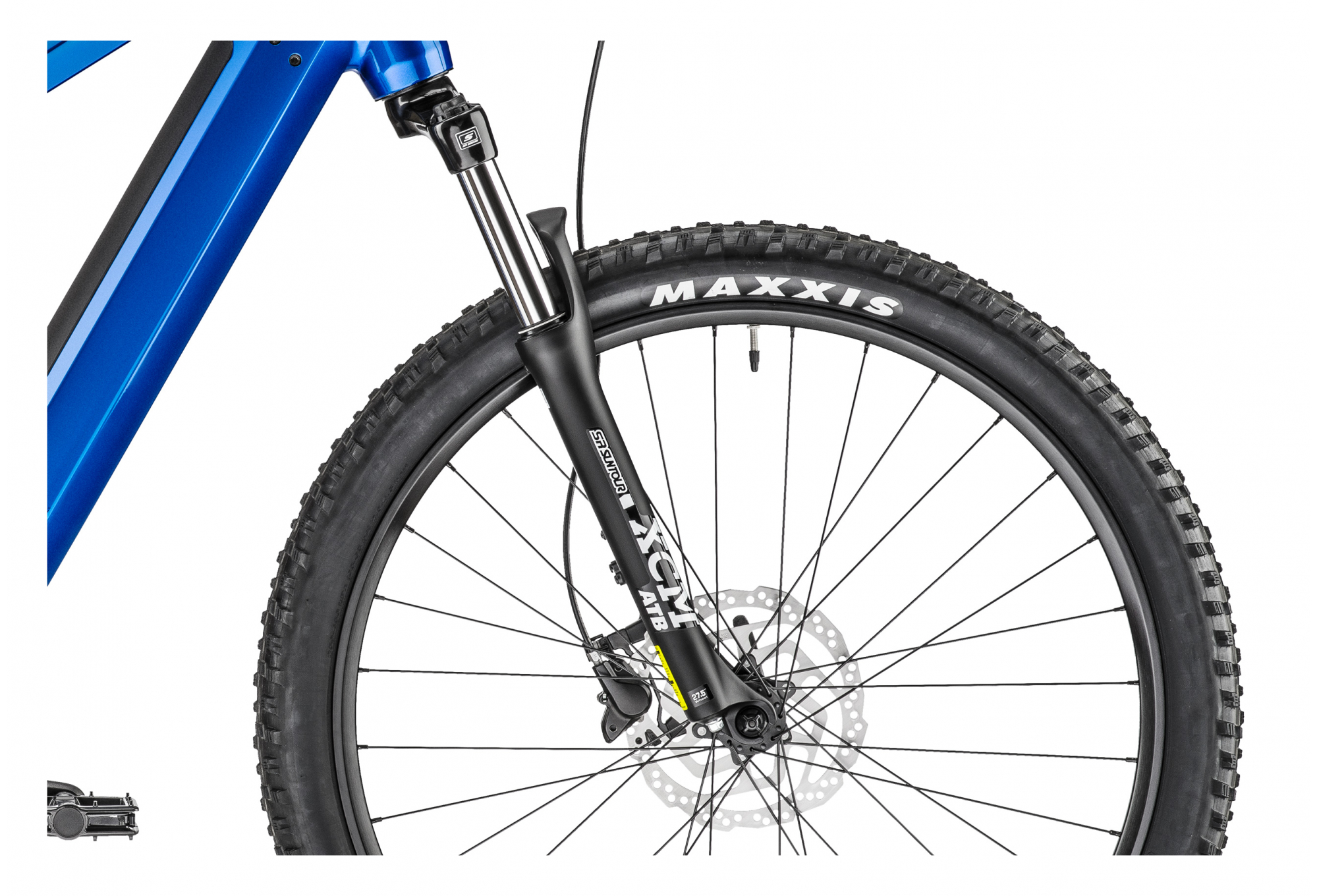 VTT Électrique Semi-Rigide Moustache Samedi 27 Off 2 Open Shimano Deore 11V 500 Wh 27.5'' Bleu – Image 2