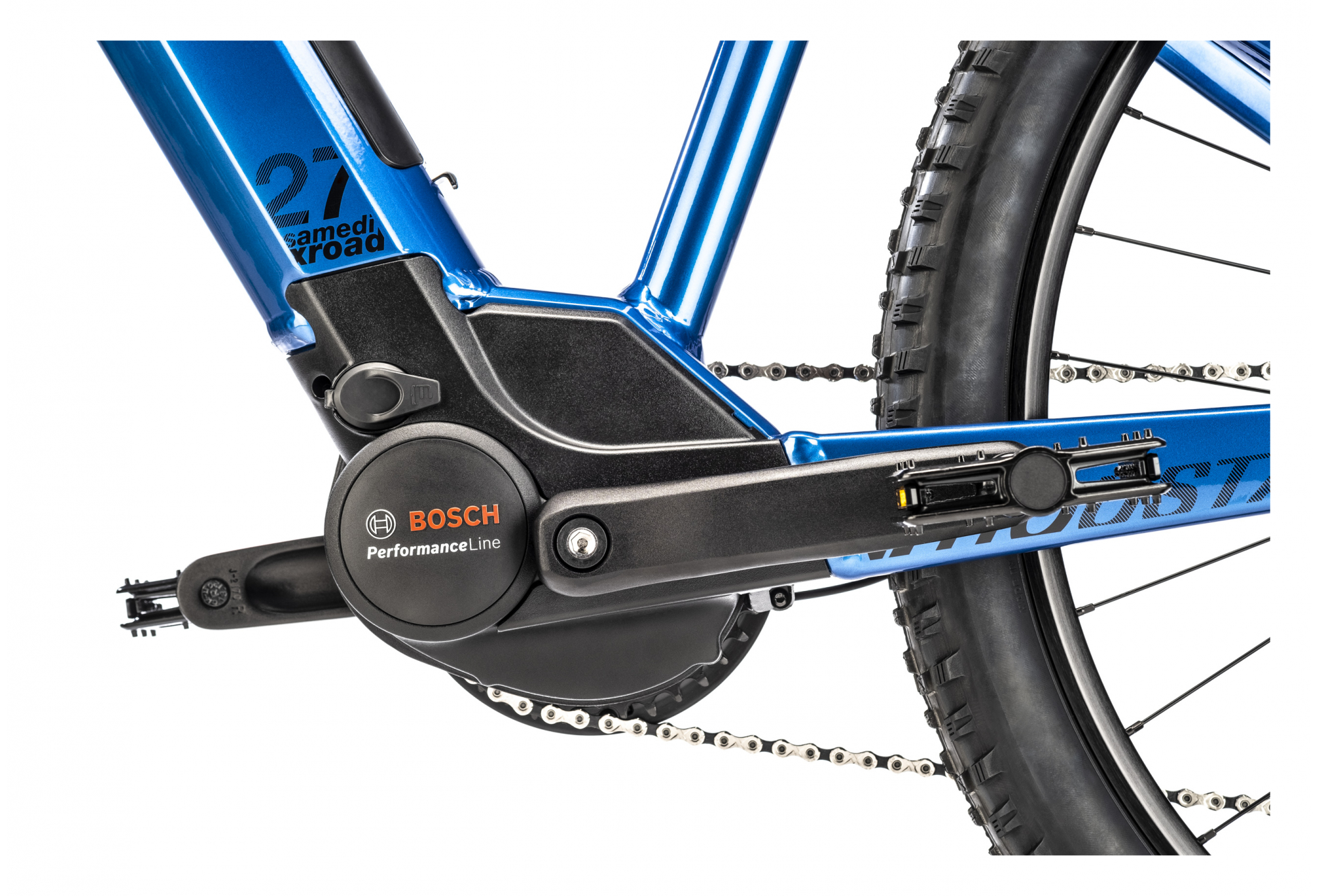 VTT Électrique Semi-Rigide Moustache Samedi 27 Off 2 Open Shimano Deore 11V 500 Wh 27.5'' Bleu – Image 3