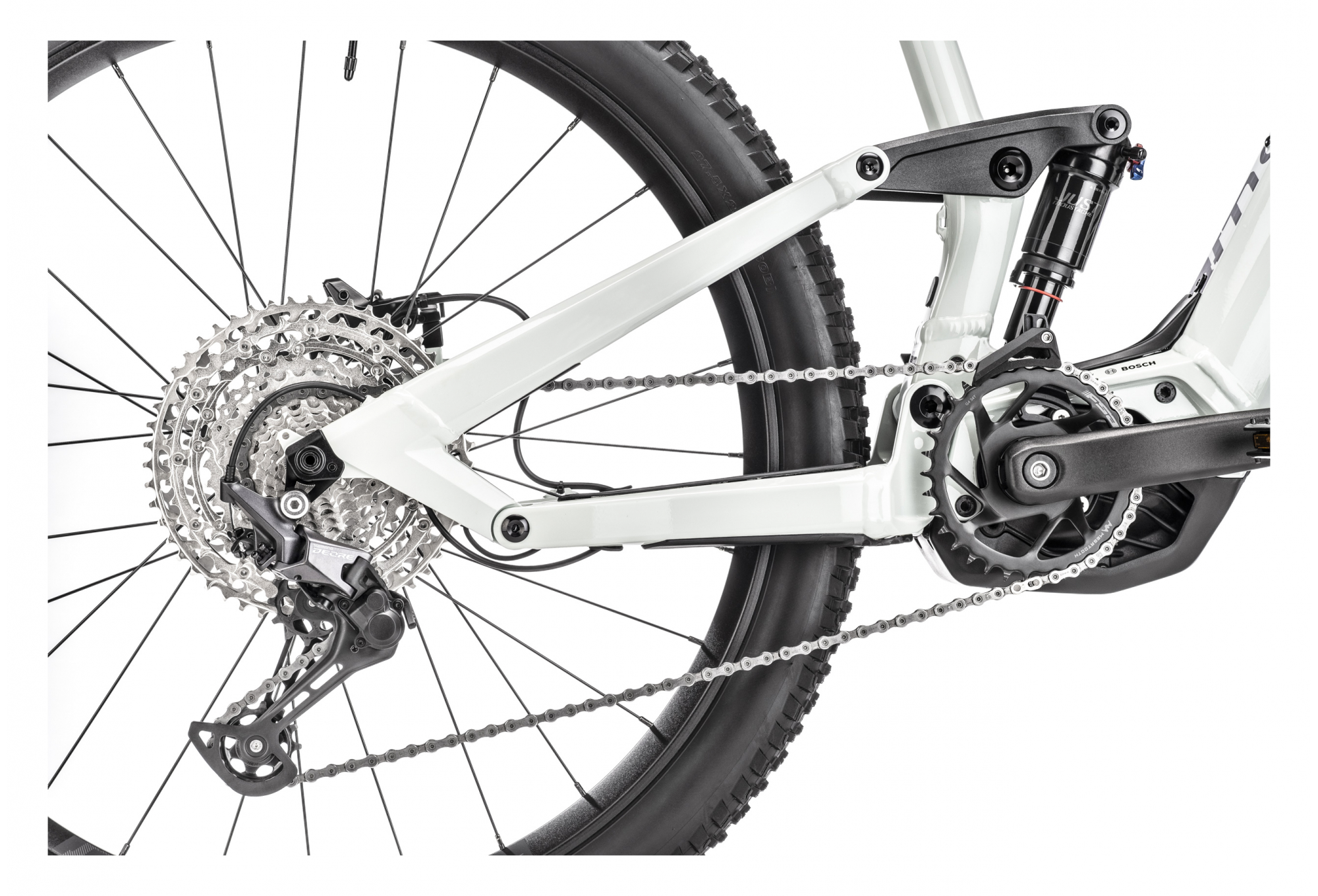 VTT Électrique Tout-Suspendu Moustache Bikes Samedi 27 Wide 4 Shimano Deore 11V 625 Wh 27.5'' Vert – Image 2