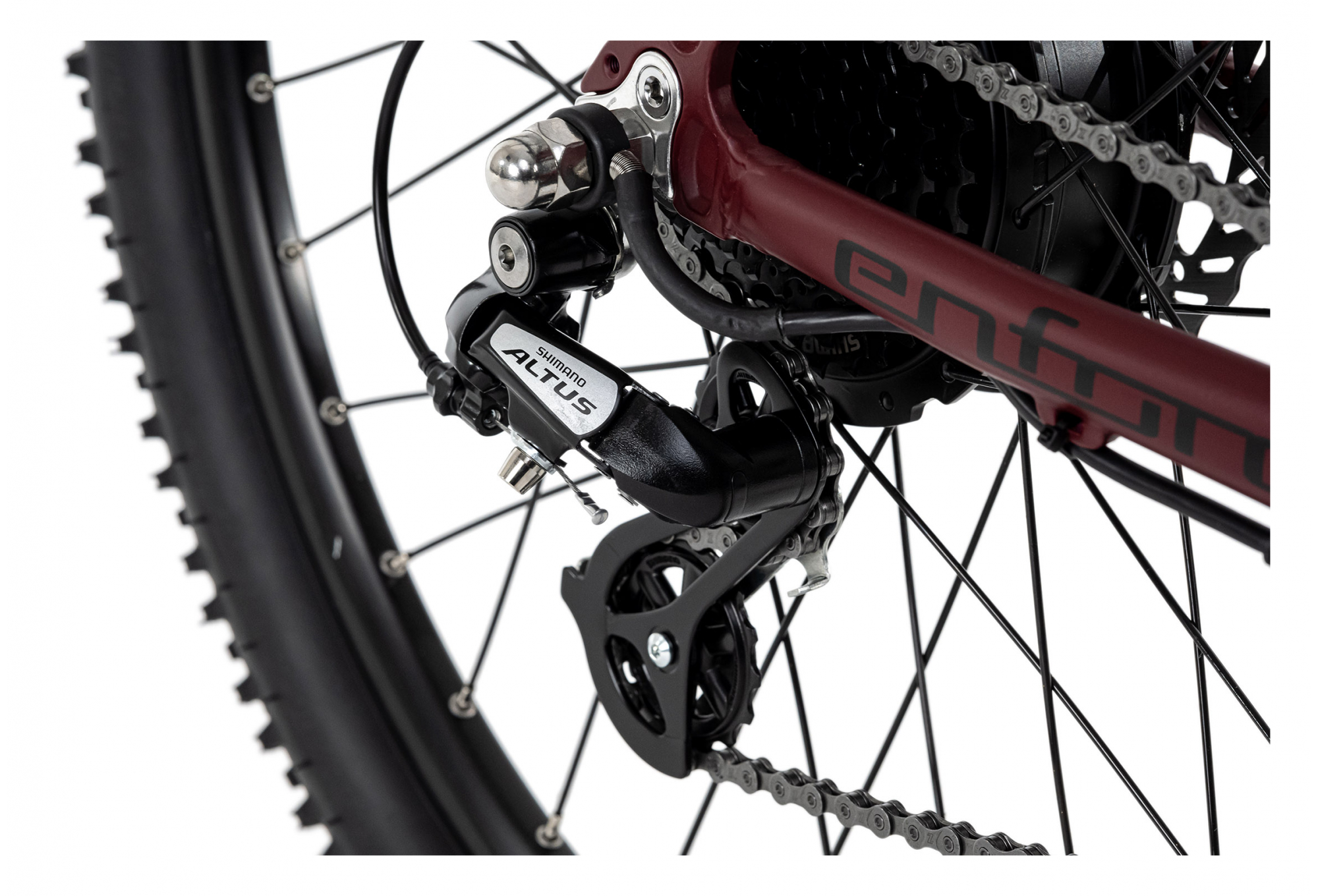 VTT semi rigide électrique 27,5'' Adore Enforce Rouge 250 Watt Li-Ion 36V/14 Ah/504 24 vitesses – Image 3