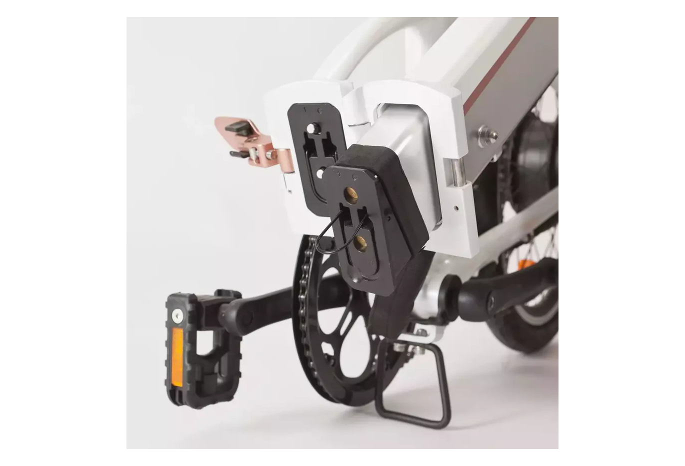 Vélo Pliant Électrique Btwin Tilt 500 Shimano Tourney 6V 250 Wh 20'' Blanc – Image 4