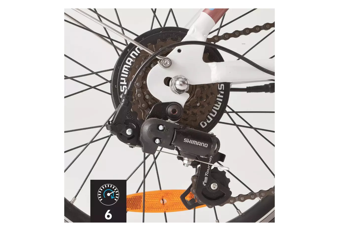 Vélo Pliant Électrique Btwin Tilt 500 Shimano Tourney 6V 250 Wh 20'' Blanc – Image 5