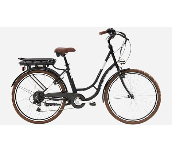 Vélo de ville électrique adulte E-City 50 NOIR – Image 2