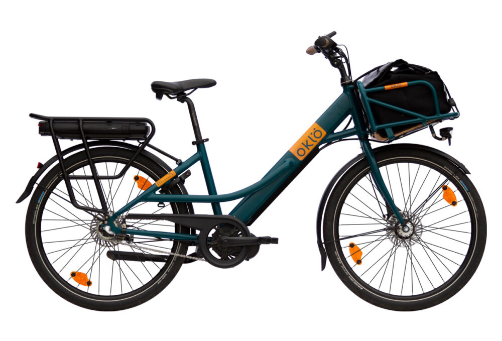 Vélo porteur électrique Missive, 3 vitesses + sacoche avant