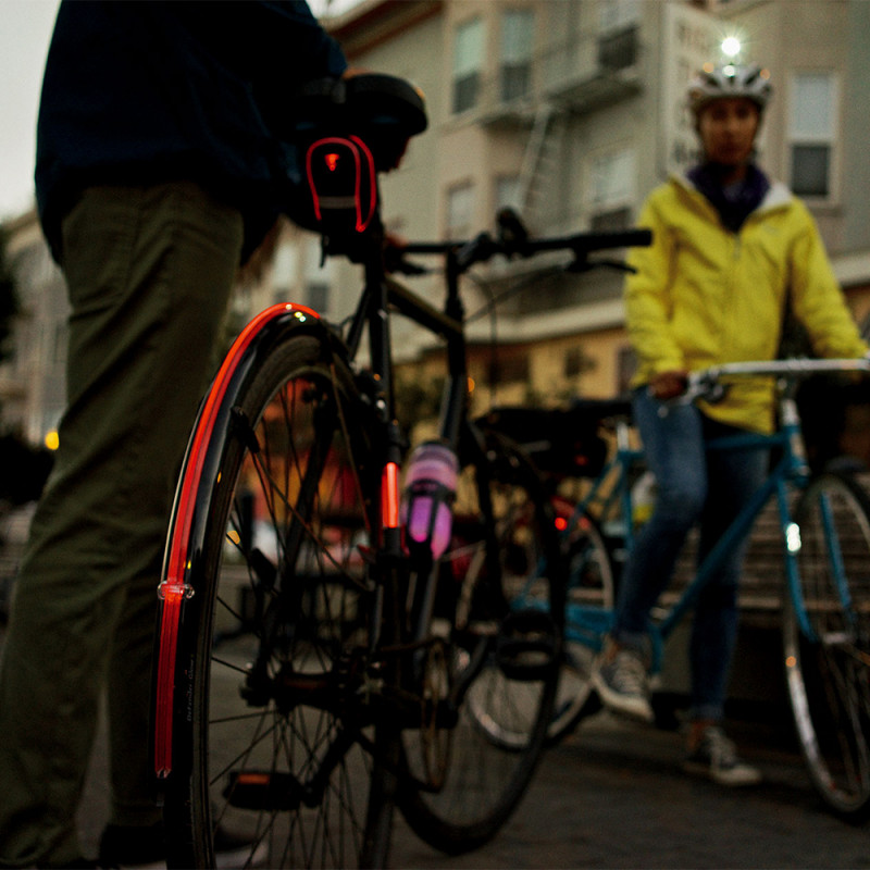 Paire de garde-boue avec éclairage intégré Topeak DeFender iGlow X – Image 3