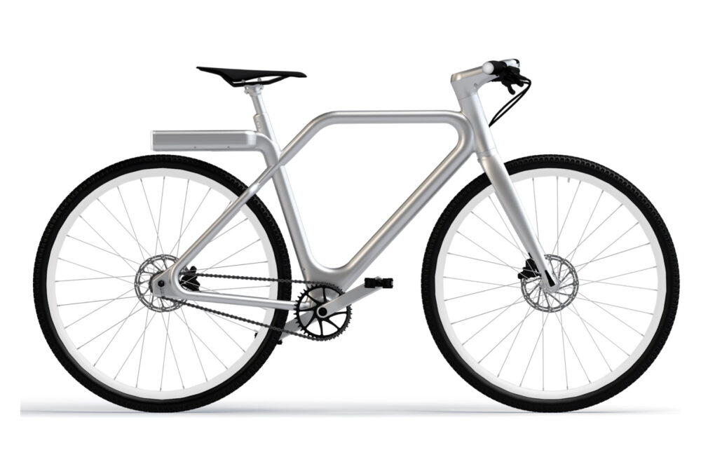 Vélo de Ville Électrique Angell 700 mm Argent 2021