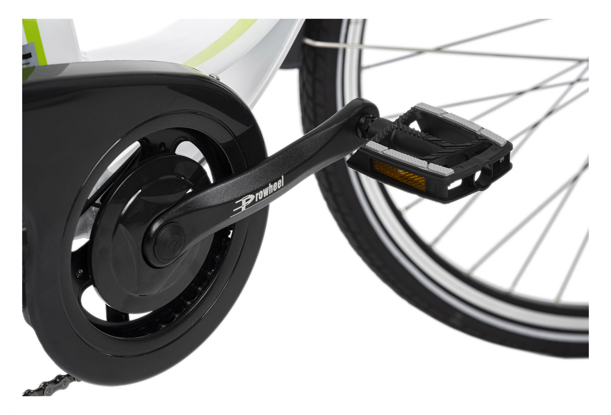Vélo électrique femme aluminium Adore Versailles 28'' E-Bike blanc-vert 36 V/10 4 Ah Li-Ion-Akku 7 vitesses – Image 3