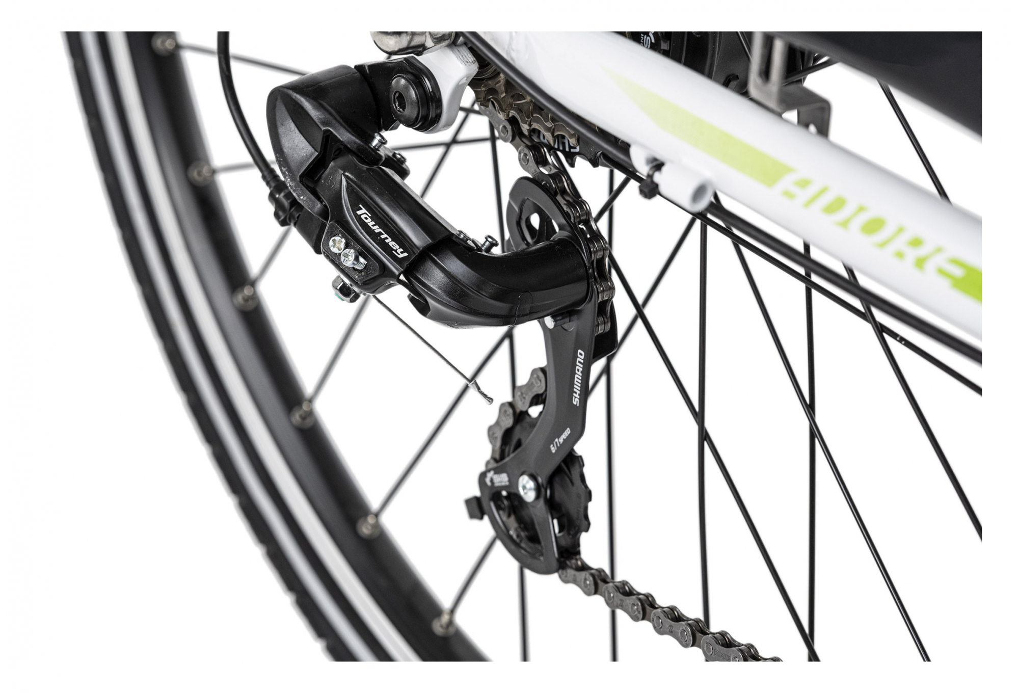 Vélo électrique femme aluminium Adore Versailles 28'' E-Bike blanc-vert 36 V/10 4 Ah Li-Ion-Akku 7 vitesses – Image 2