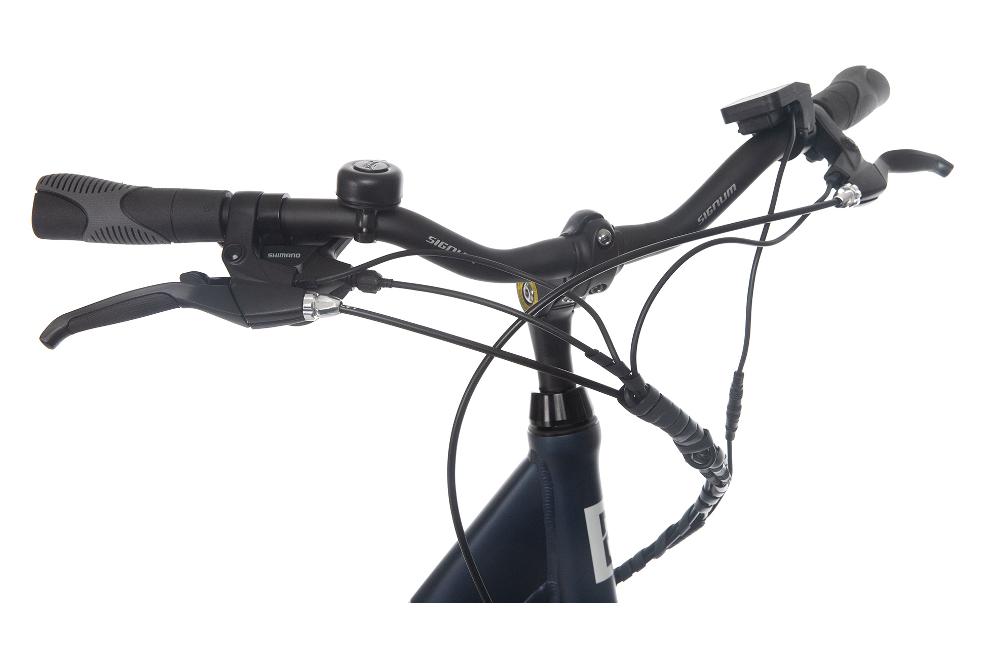 Vélo de Ville Électrique Mixte Bicyklet Claude Shimano Tourney 7V 500 Wh 700 mm Bleu Nuit Mat – Image 6