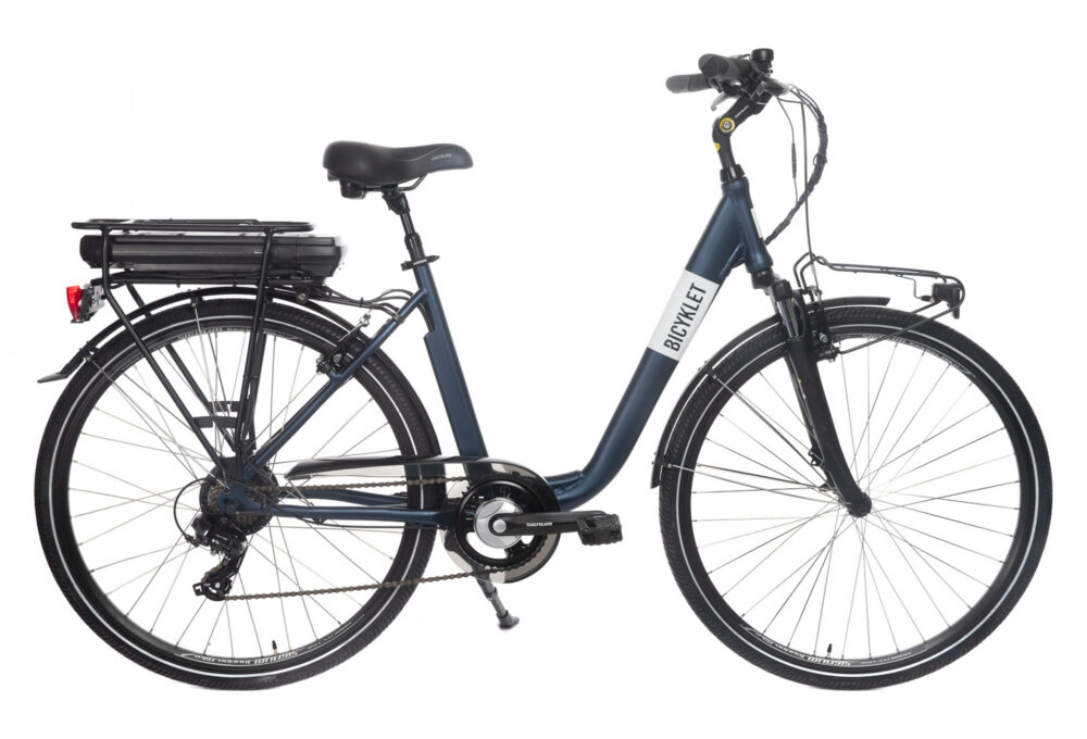 Bicyklet Claude Shimano Tourney 7V 500 Wh 700 mm Bleu Nuit Mat