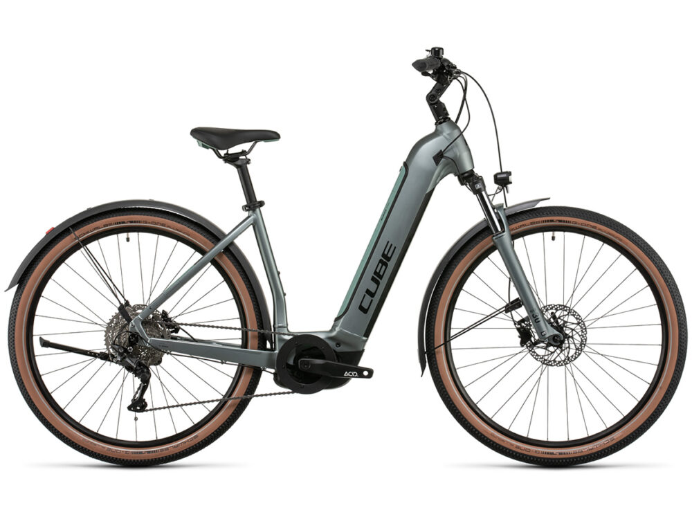 CUBE Nuride Hybrid Pro 625 Allroad silvergreen´n´black Easy Entry