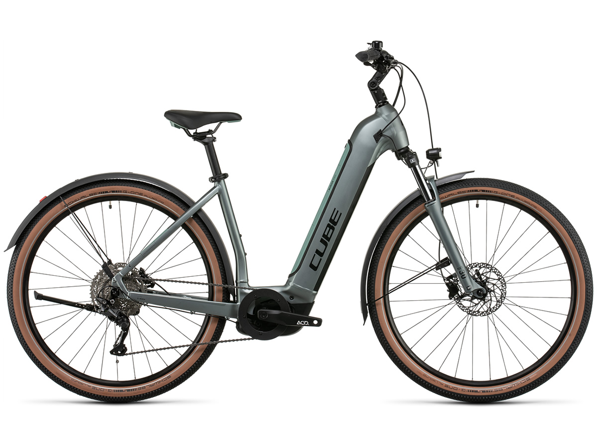 CUBE Nuride Hybrid Pro 625 Allroad silvergreen´n´black Easy Entry