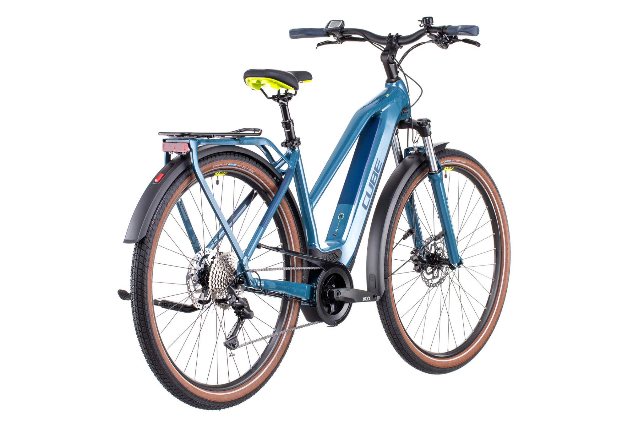 Cube Kathmandu Hybrid One 500 Trapeze Shimano Deore 10V 500 Bleu 2022 – Image 5