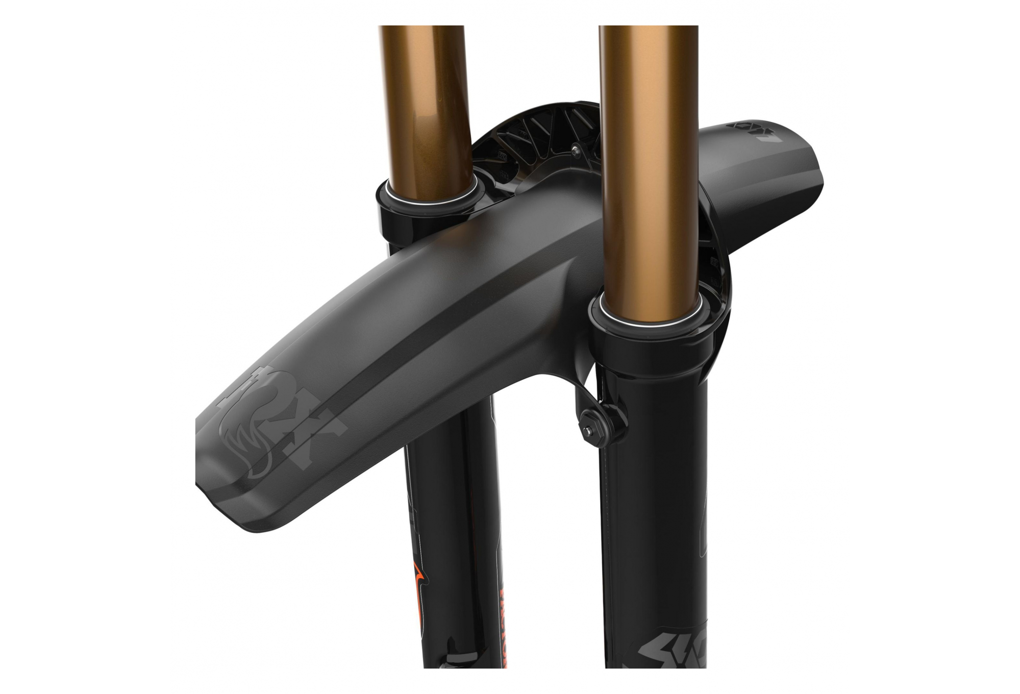 GARDE BOUE AVANT FOX RACING SHOX 40 NOIR 2021 – Image 2