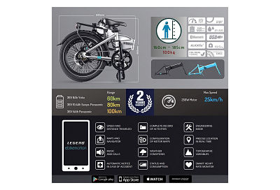 LEGEND MONZA VÉLO ELECTRIQUE PLIANT SMART EBIKE – Image 5