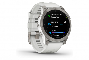 Montre de Sport Garmin Epix Sapphire Titane Argent / Blanc