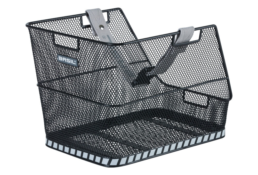 PANIER ARRIÈRE CARTABLE VÉLO BASIL NOIR