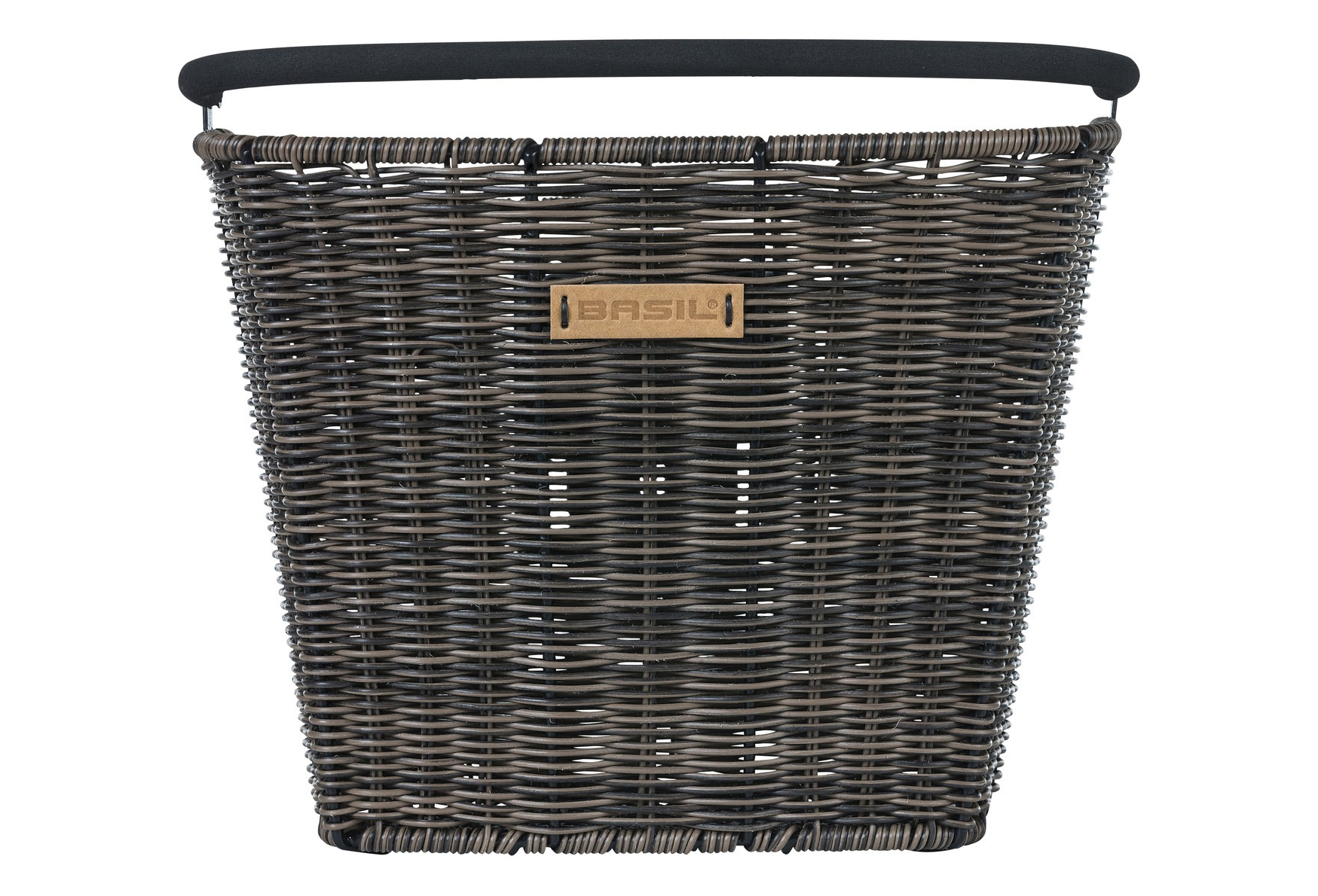 PANIER DE VÉLO AVANT BASIL BREMEN RATTAN LOOK KF BRUN FONCÉ – Image 2