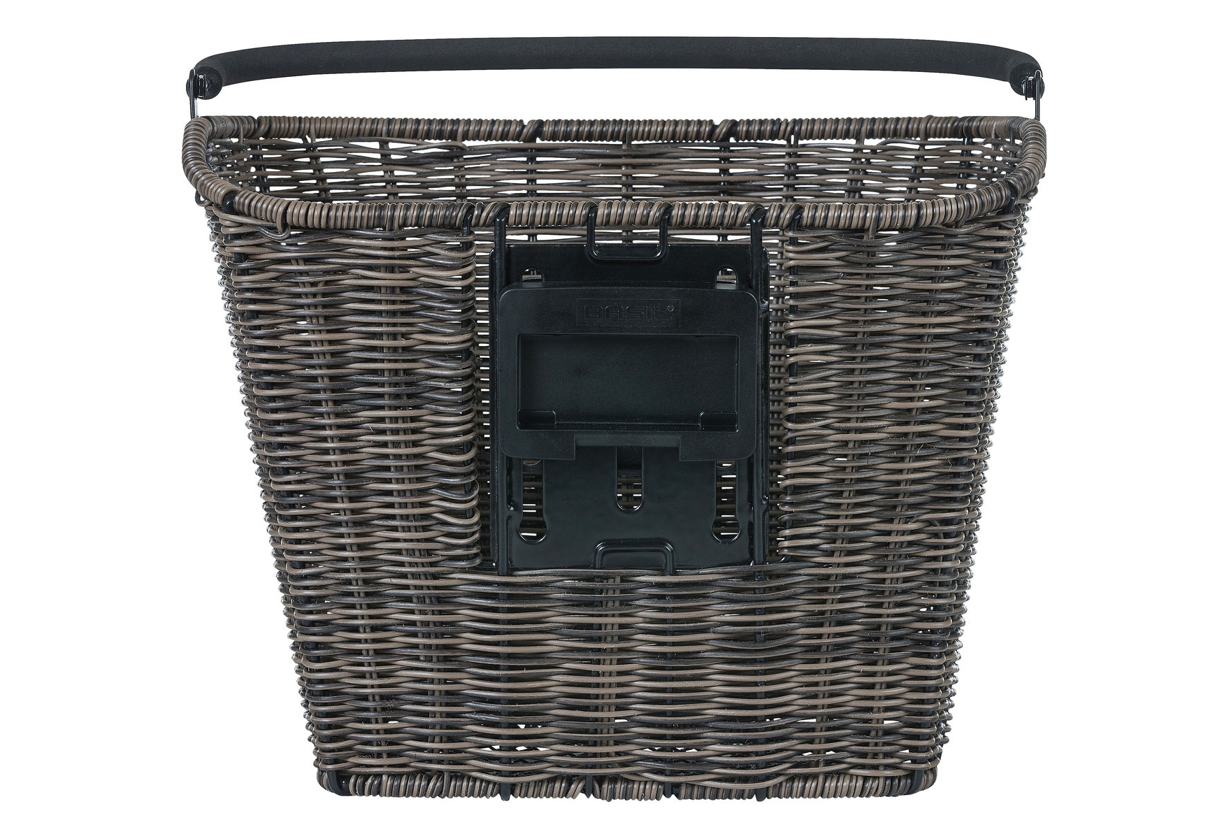 PANIER DE VÉLO AVANT BASIL BREMEN RATTAN LOOK KF BRUN FONCÉ – Image 3
