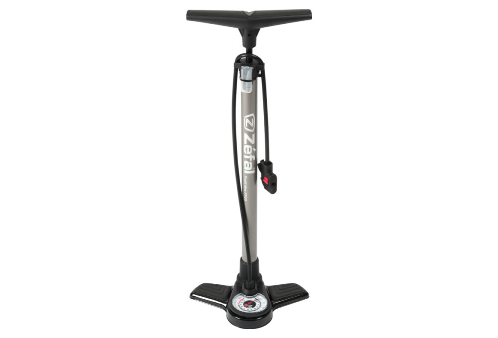 POMPE À PIED ZÉFAL PROFIL MAX FP20 (MAX 130 PSI / 9 BAR) ARGENT