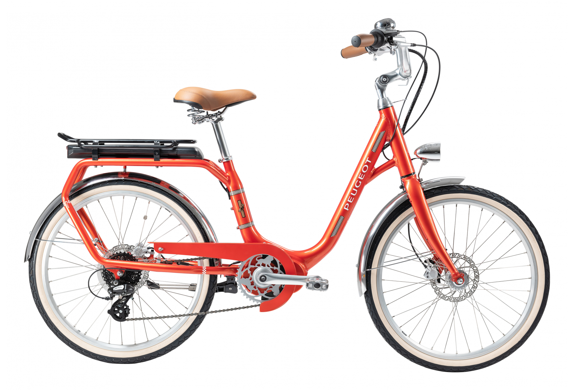 Peugeot eLC01 e-Legend Central Shimano Tourney/Altus 8V 400 Orange 2022