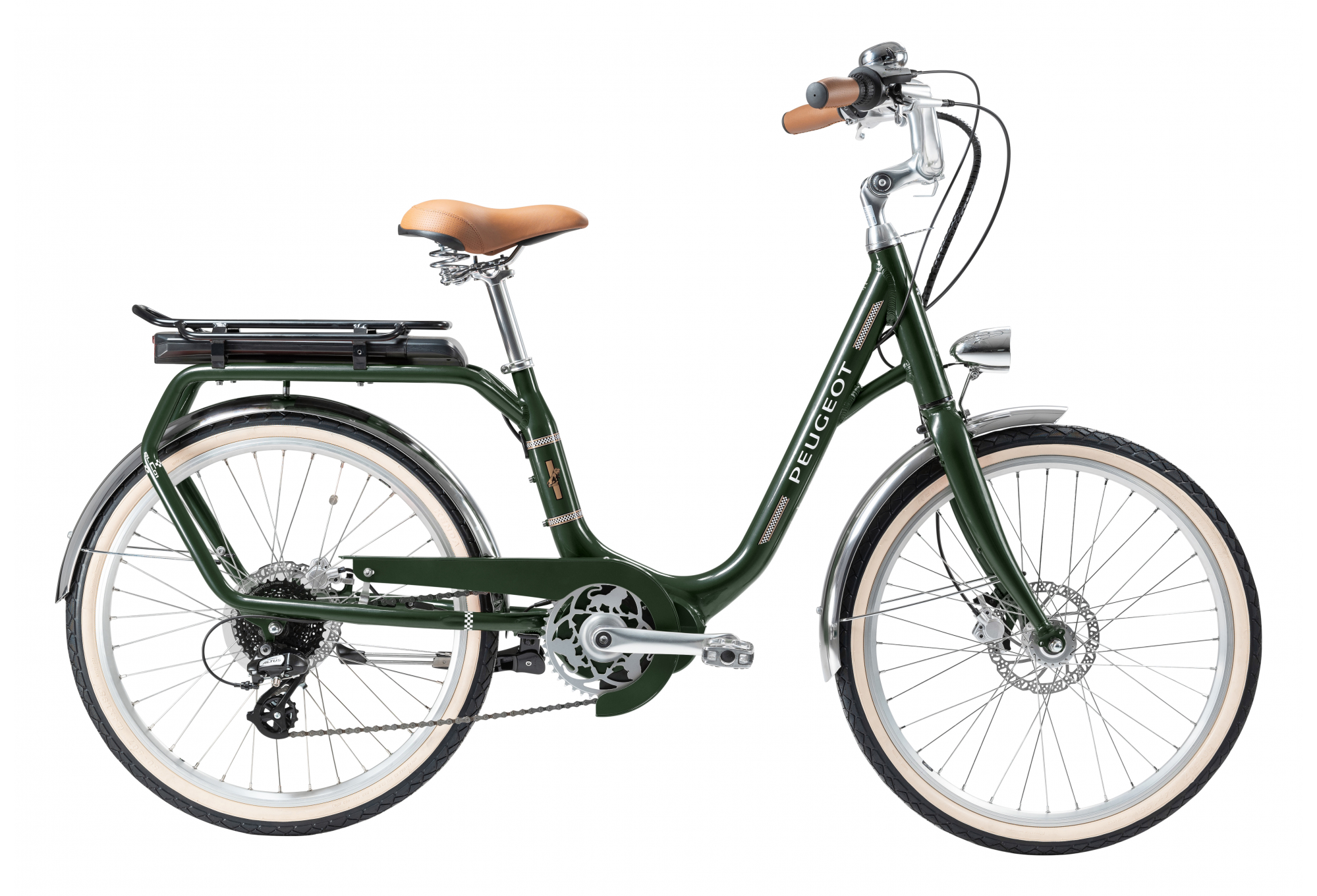 Peugeot eLC01 e-Legend Central Shimano Tourney/Altus 8V 400 Vert 2022
