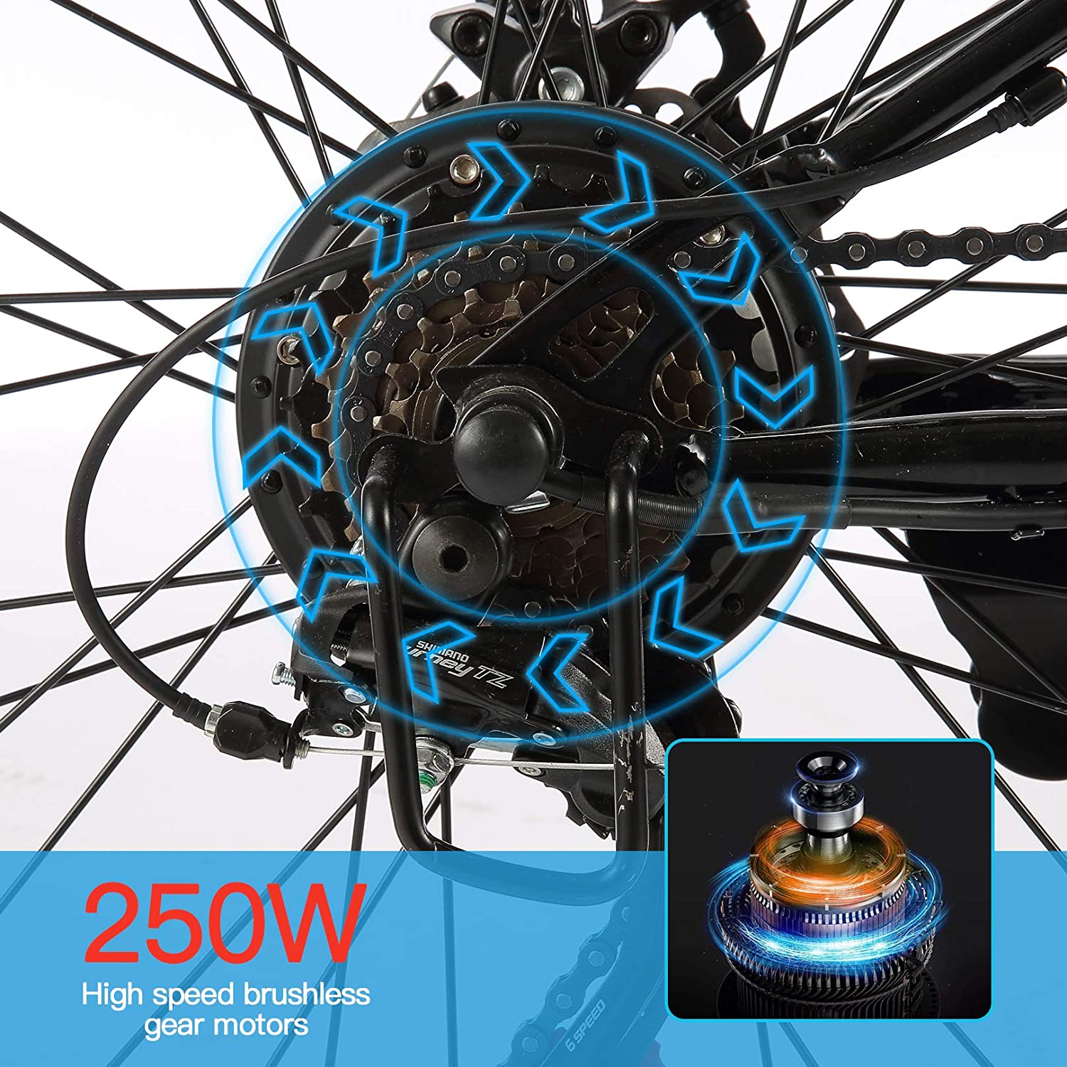 Vélo Electriques de Montagne Profun 26'' – Image 5