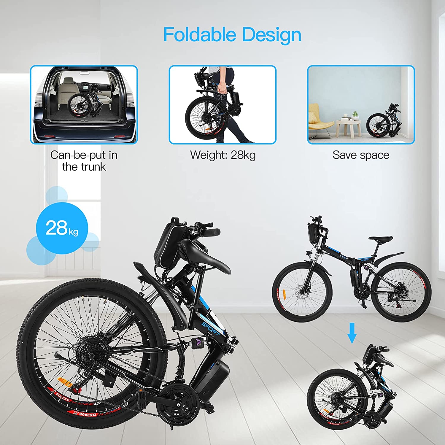 Vélo Electriques de Montagne Profun 26'' – Image 6