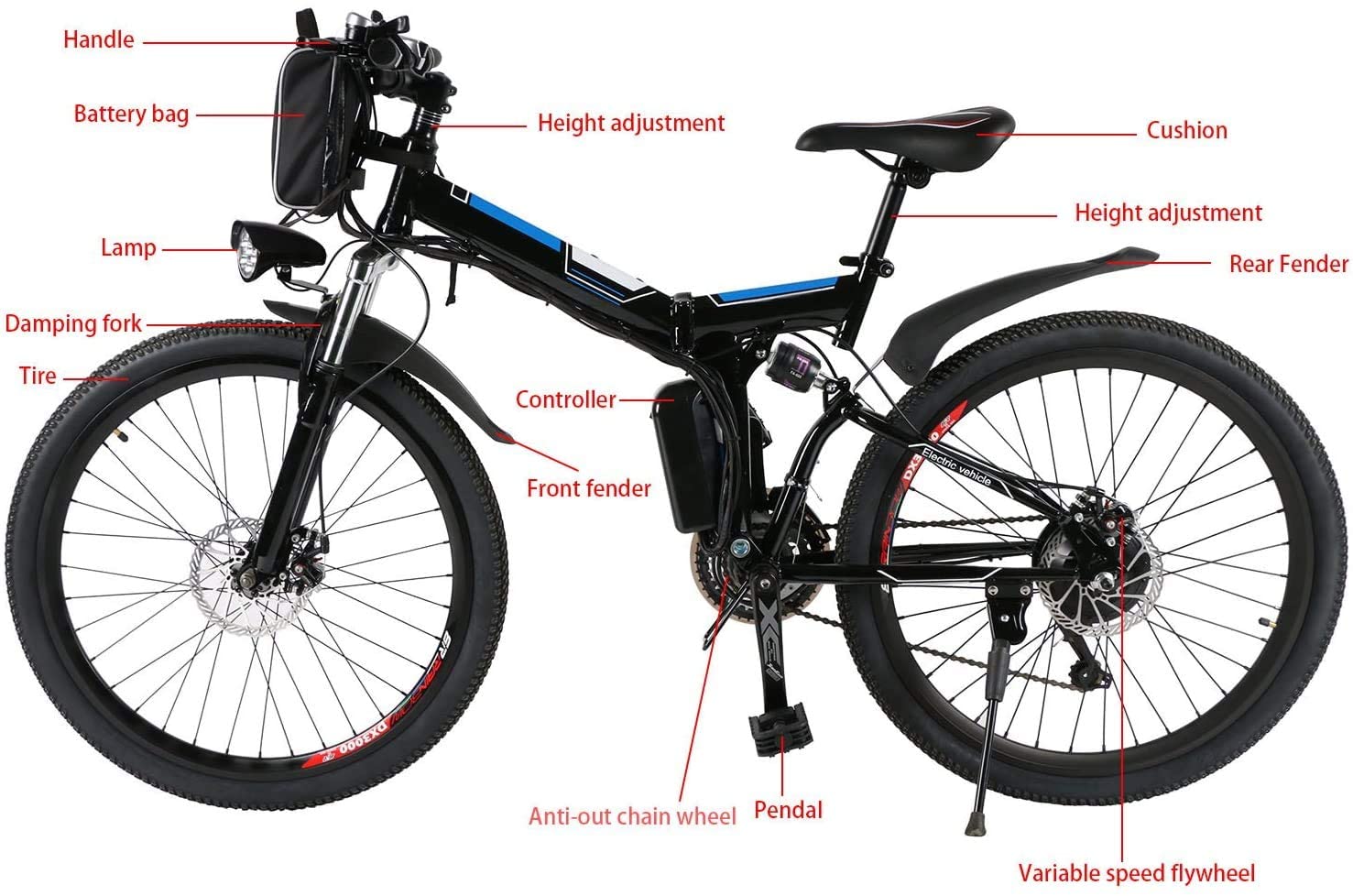 Vélo Electriques de Montagne Profun 26'' – Image 8