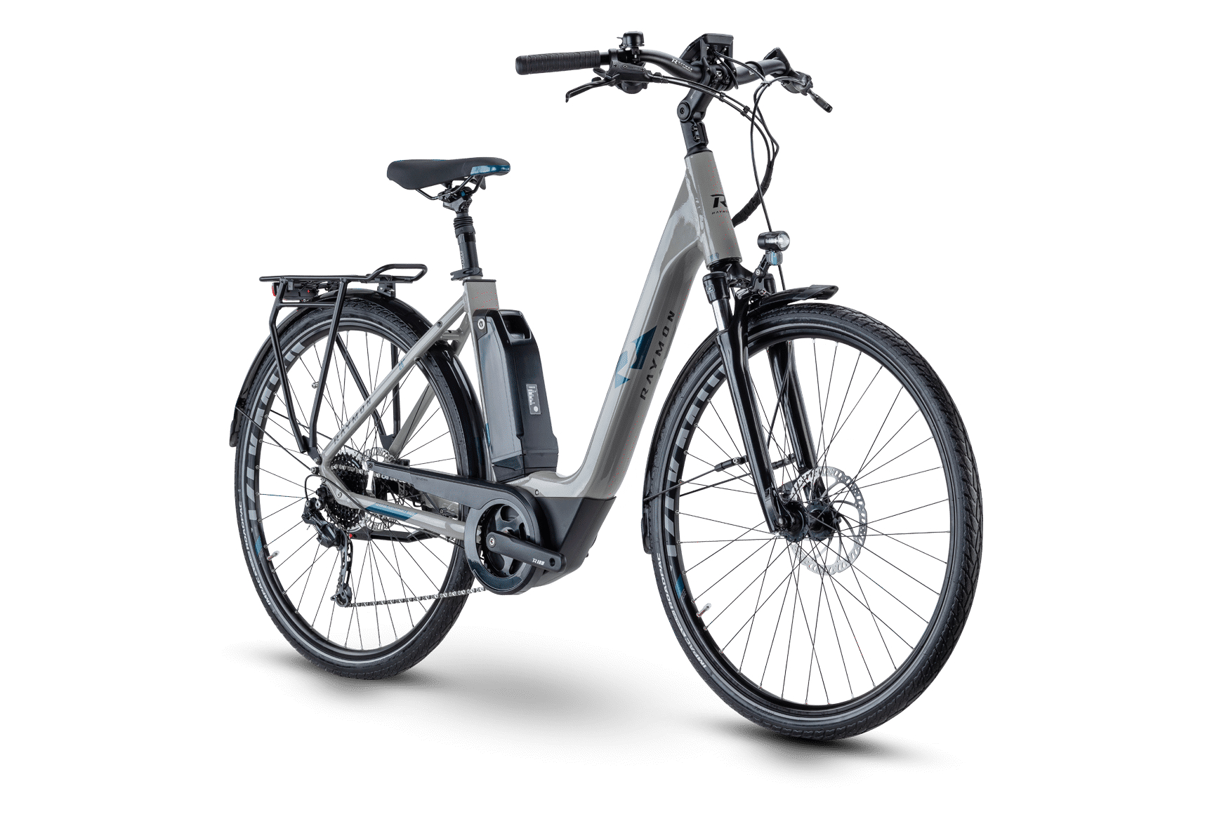 R Raymon CityRay E 3.0 Shimano Alivio 9V 500 Gris 2022 – Image 3