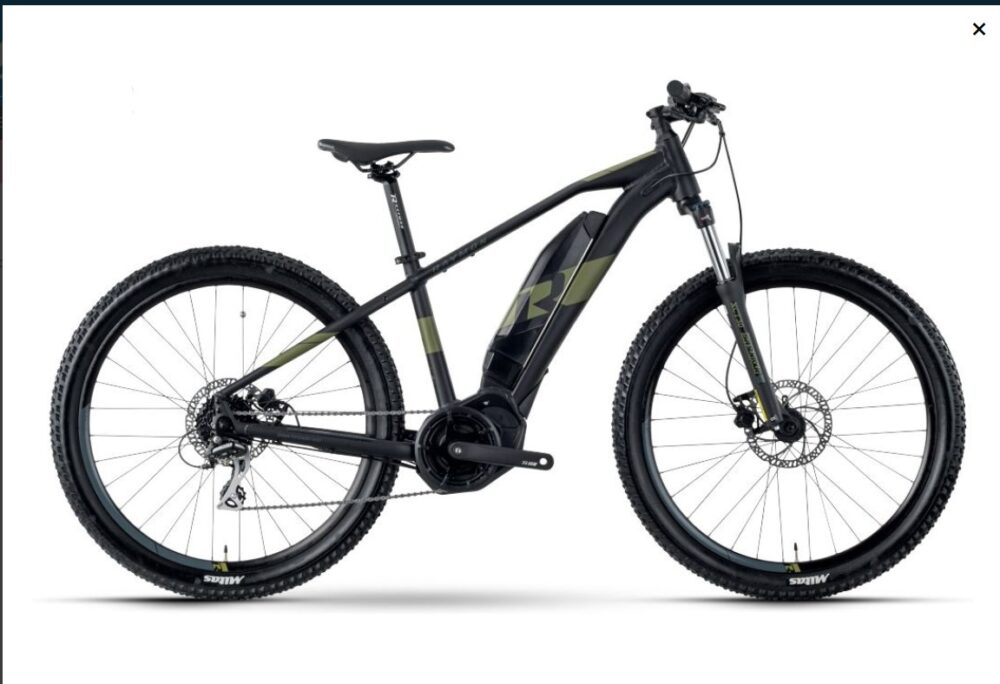 R Raymon HardRay E-Seven 4.0 Shimano Altus 9V 500 Wh 27.5'' Bleu Vert 2021