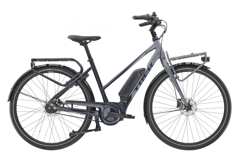 Trek District+ 2 Stagger 300wh Shimano Nexus 7V 300 Bleu / Gris 2020