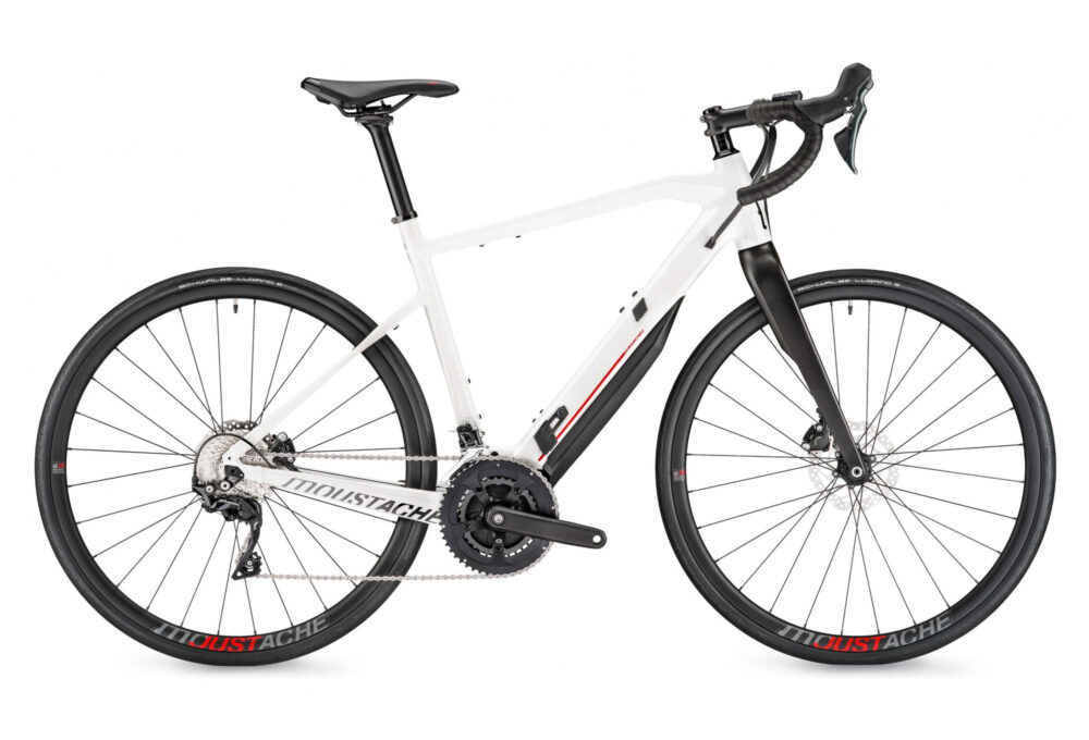 VÉLO DE ROUTE ÉLECTRIQUE MOUSTACHE BIKES DIMANCHE 28.3 SHIMANO TIAGRA 10V