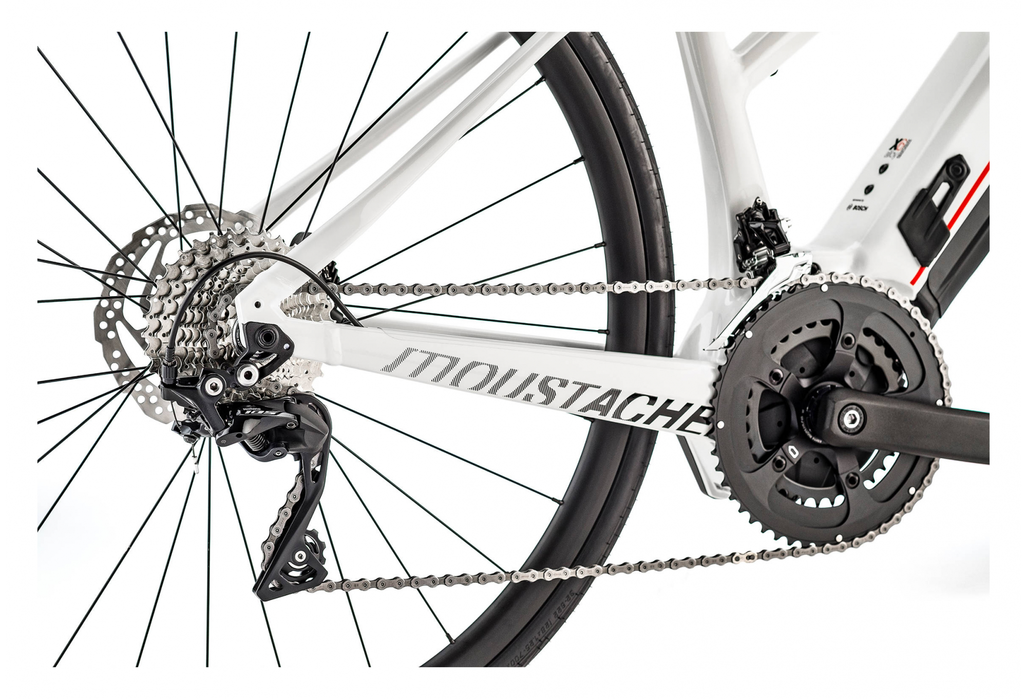 VÉLO DE ROUTE ÉLECTRIQUE MOUSTACHE BIKES DIMANCHE 28.3 SHIMANO TIAGRA 10V – Image 10