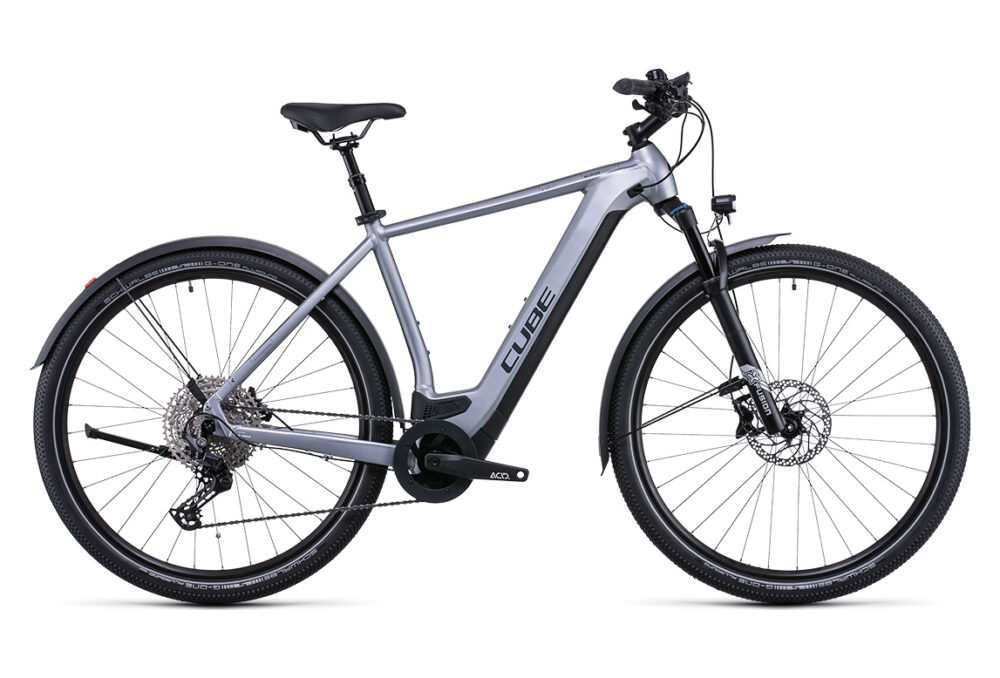 VTC Électrique Cube Nuride Hybrid EXC 625 Allroad Shimano Deore 12V 625 Gris 2022