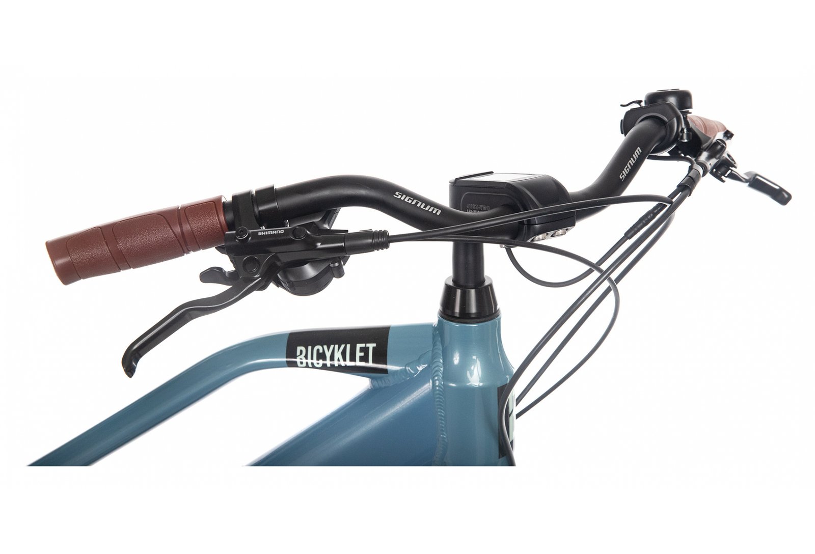 Vélo de Ville Électrique Bicyklet Camille Shimano Acera/Altus 8V 504 Wh 700 mm Bleu – Image 7