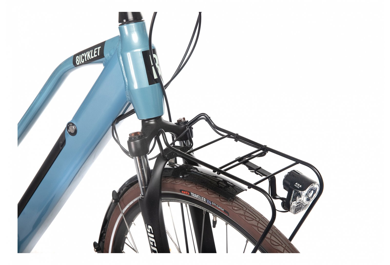 Vélo de Ville Électrique Bicyklet Camille Shimano Acera/Altus 8V 504 Wh 700 mm Bleu – Image 8