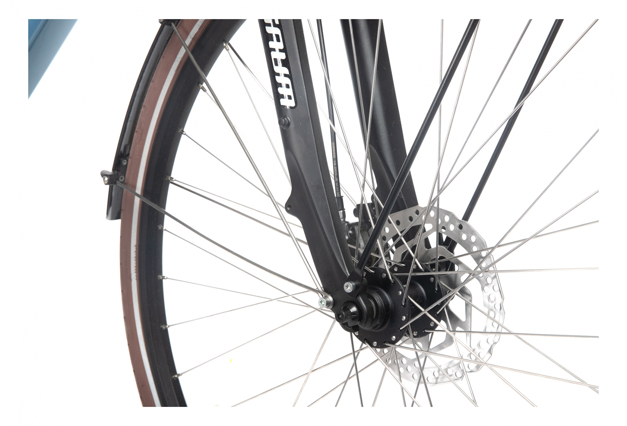 Vélo de Ville Électrique Bicyklet Camille Shimano Acera/Altus 8V 504 Wh 700 mm Bleu – Image 8