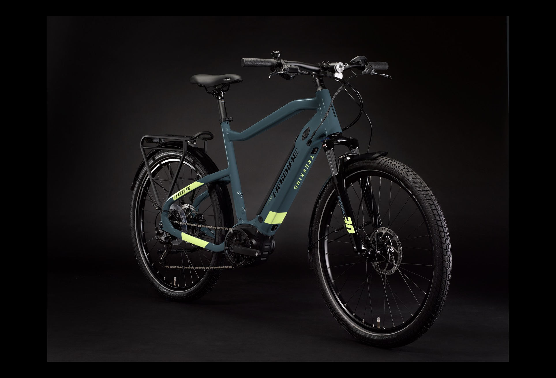 Vélo de Ville Électrique Haibike Trekking 5 Shimano Alivio M3100 9V 500 Bleu 2022 – Image 2