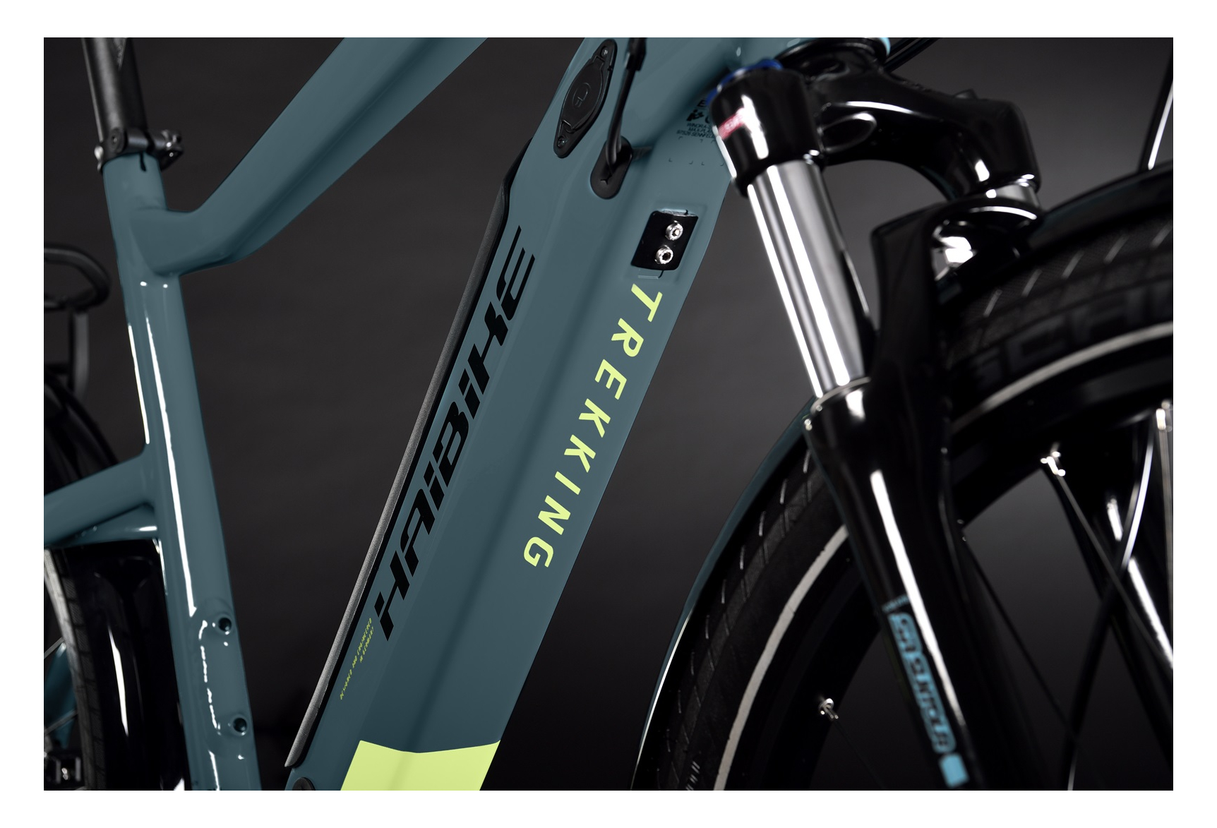 Vélo de Ville Électrique Haibike Trekking 5 Shimano Alivio M3100 9V 500 Bleu 2022 – Image 5