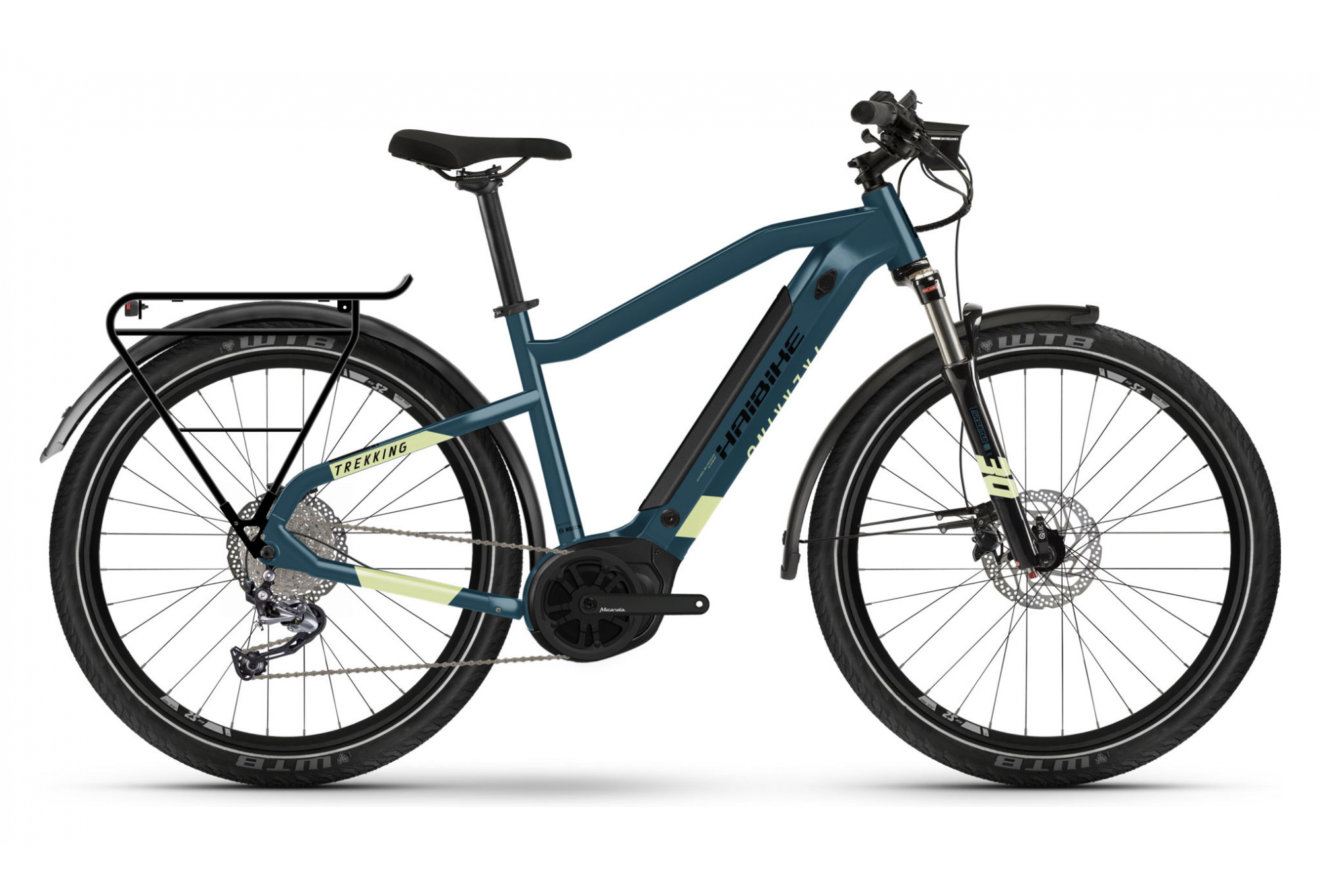 Vélo de Ville Électrique Haibike Trekking 5 Shimano Alivio M3100 9V 500 Bleu 2022