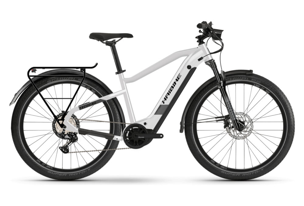 Vélo de Ville Électrique Haibike Trekking 8 Shimano Deore 12V 630 Blanc 2021