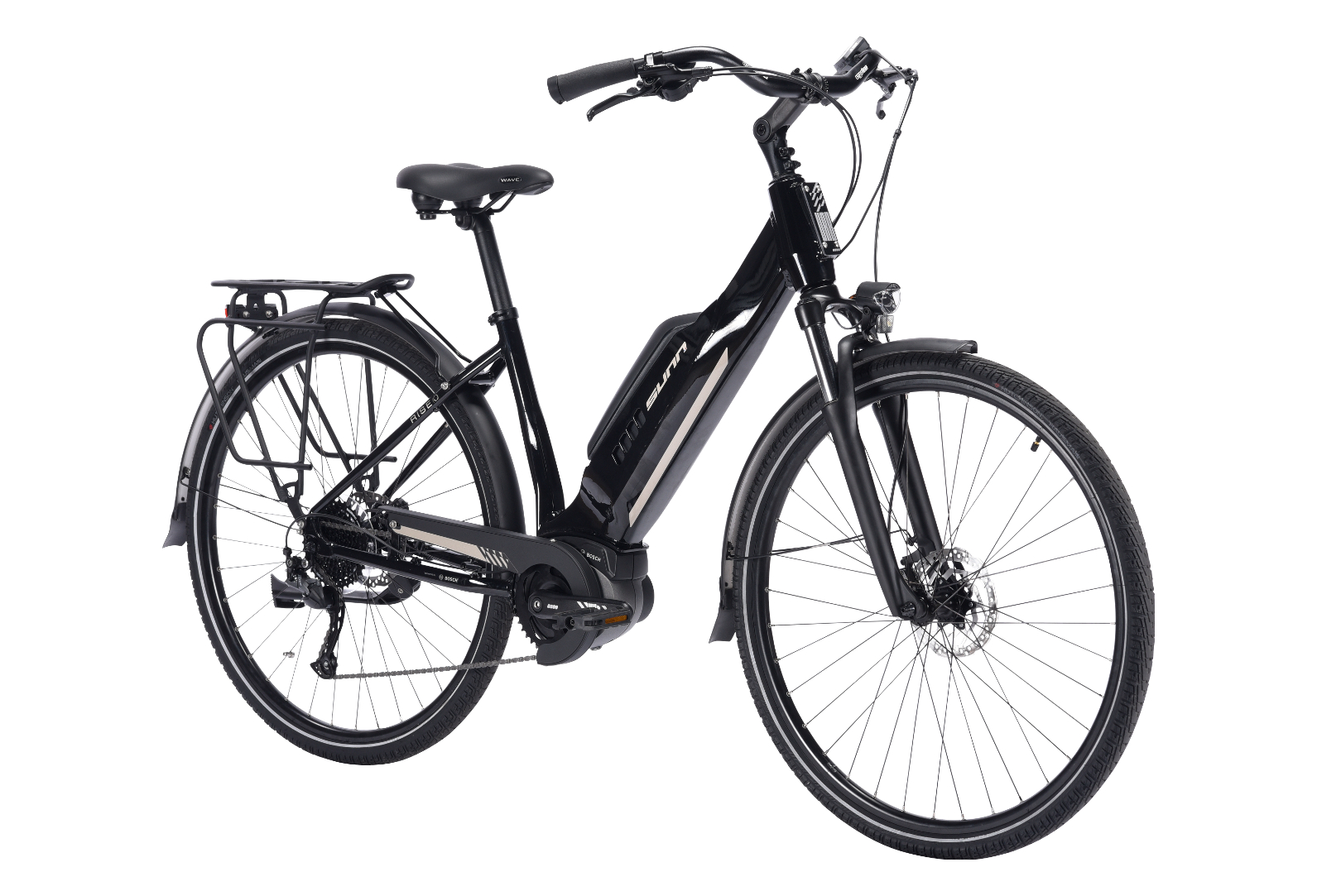 Vélo de Ville Électrique Sunn Urb Rise Shimano Altus 9V Noir – Image 3